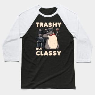 Trashy But Classy Fancy Raccoon by Tobe Fonseca Baseball T-Shirt